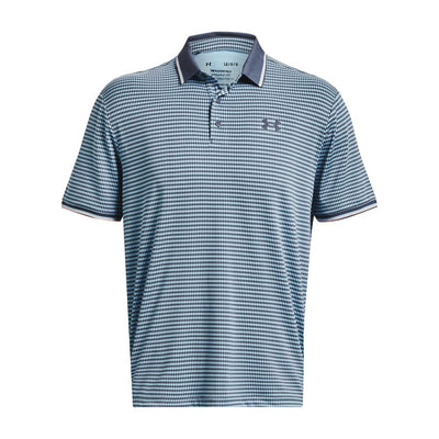 Playoff 3.0 Ribbed Polo Downpour Grey/Blizzard - AW23