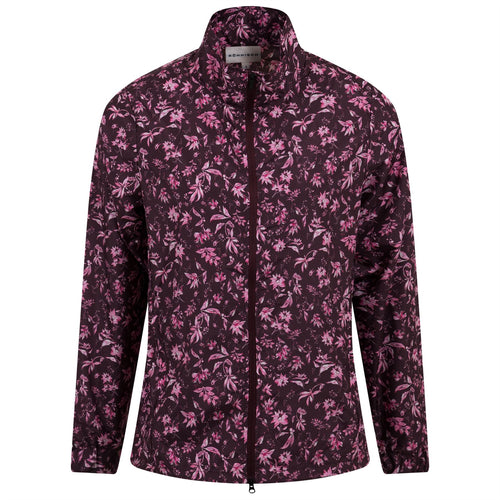 Womens Packable Wind Jacket Neon Flower Pink - SS23
