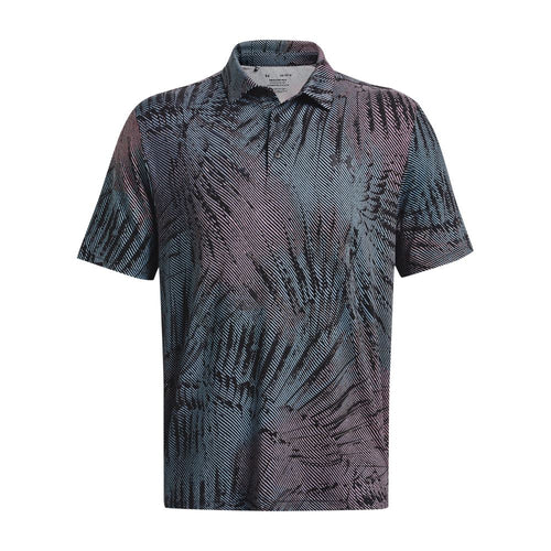 Playoff 3.0 Feather Flock Printed Polo Black/Pink Fizz - AW23