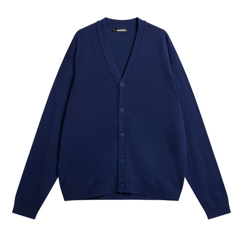 Lucas Knitted Cardigan Estate Blue - AW23