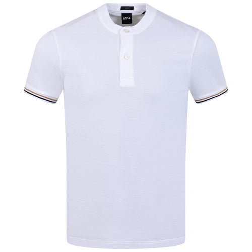 Pollini 01 Jersey Cotton Slim Fit Polo White - AW23