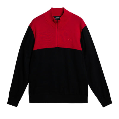 Jeff Tech Wool Windbreaker Sweater Black - AW23