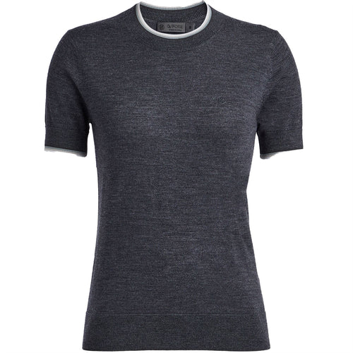 Womens Merino Wool T-Shirt Charcoal Grey - AW23