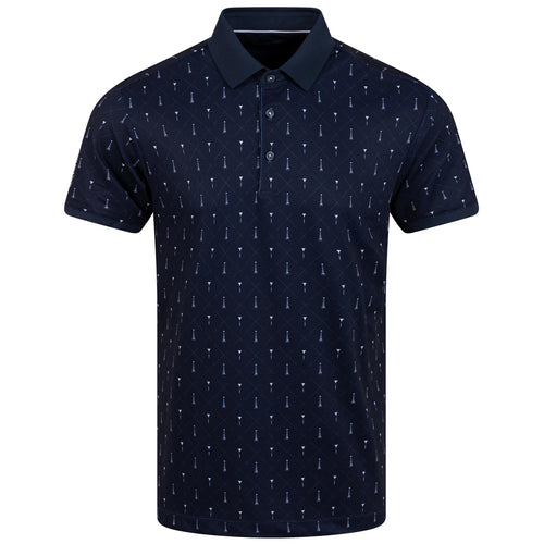 Manolo Ventil8+ Stretch Regular Fit Polo Navy/White - AW23