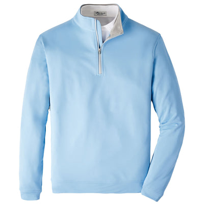 Perth Stretch Quarter Zip Mid Layer Cottage Blue - AW23