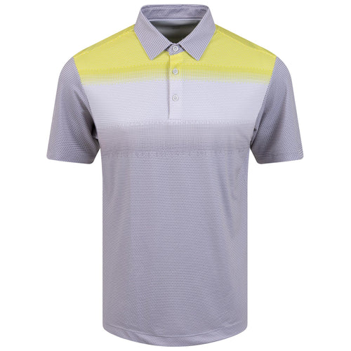 Mo Ventil8+ Stretch Regular Fit Polo Cool Grey/White/Sunny Lime - AW23