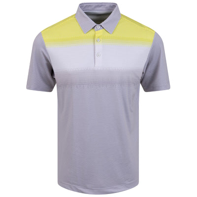 Mo Ventil8+ Stretch Regular Fit Polo Cool Grey/White/Sunny Lime - AW23